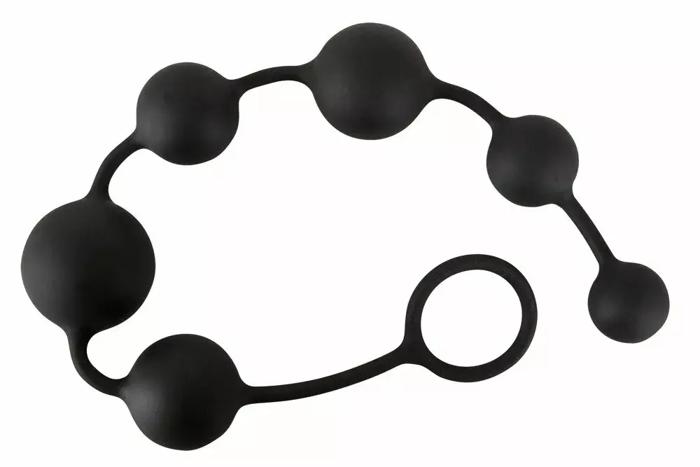 Анальные бусы black velvets силикон, 6 бусин Ø 2,3–3,9 см Photo 2