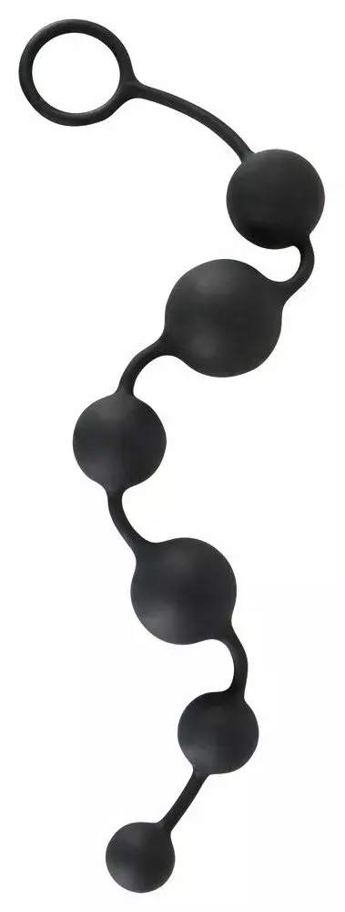 Анальные бусы black velvets силикон, 6 бусин Ø 2,3–3,9 см Photo 3