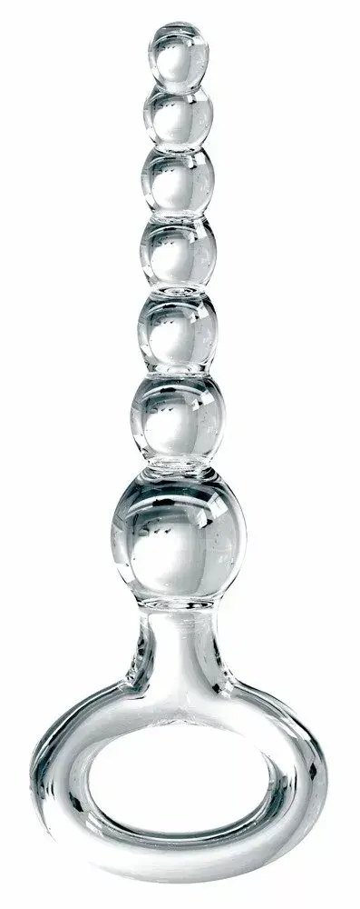 Anālās bumbiņas Icicles stikla caurspīdīgas 7 bumbiņas Photo 2