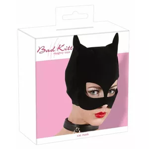 Маска, bad kitty Cat Mask 24902421001 — чёрная маска кошки с эффектом нубука, 100% полиуретан