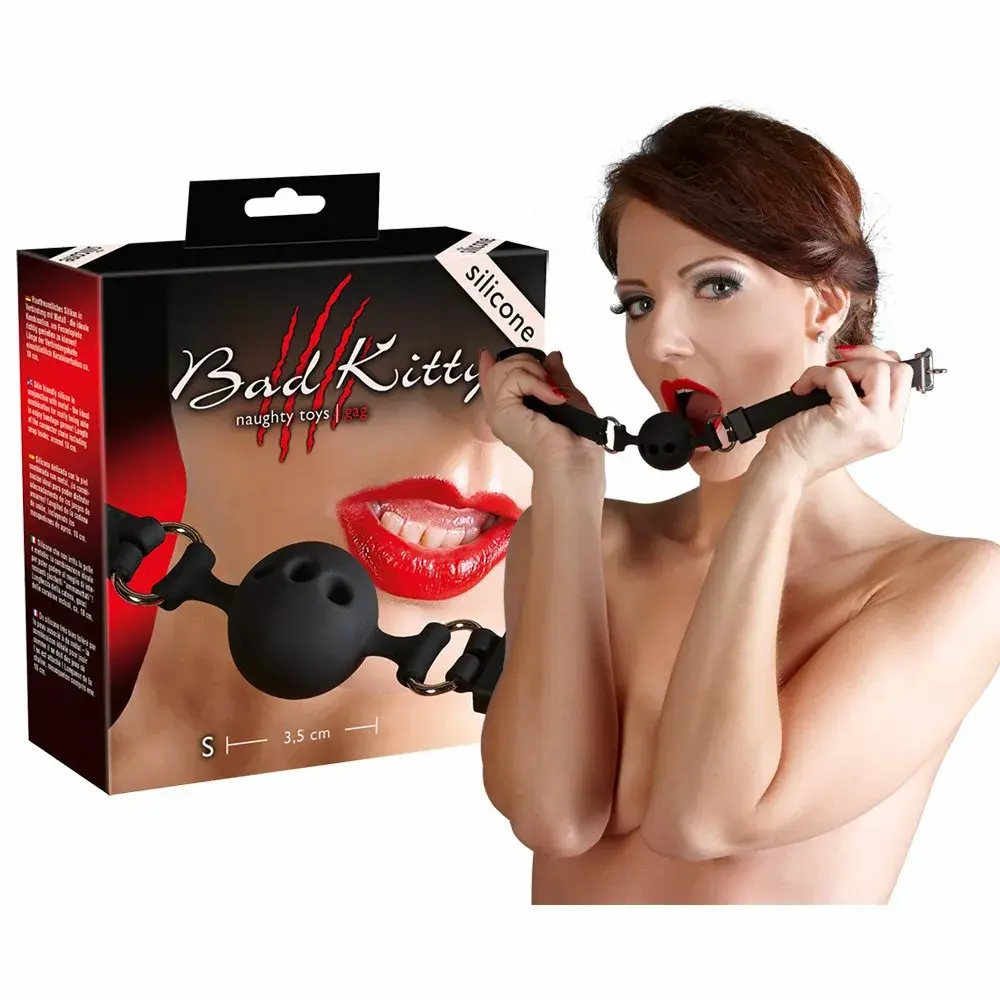 Кляп bad kitty 24915751001 — силиконовый шар Ø 3,5 см Photo 5