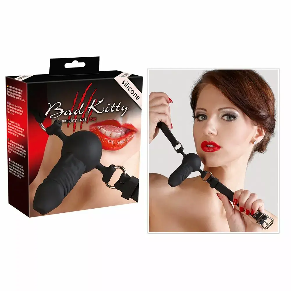 Силиконовый кляп-шар Bad Kitty 24916211001 Photo 4