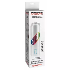 Masturbator Pipedream Silicone Flesh Color with 9 Rotation Modes, Removable Sleeve, USB — 24.1×14.5 cm, Ø 2.5 cm