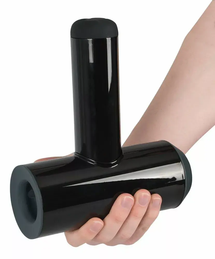 Masturbator Rebel Silicone Black — 21.3 cm, 7 modes Photo 6