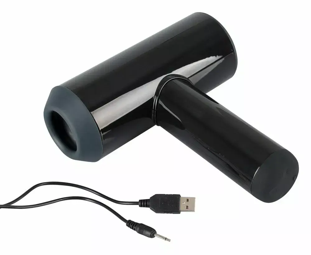 Masturbator Rebel Silicone Black — 21.3 cm, 7 modes Photo 7