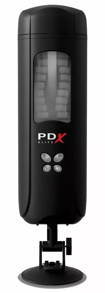 Masturbators Pipedream Silicone Black — 10 funkcijas, piesūceknis Photo 4