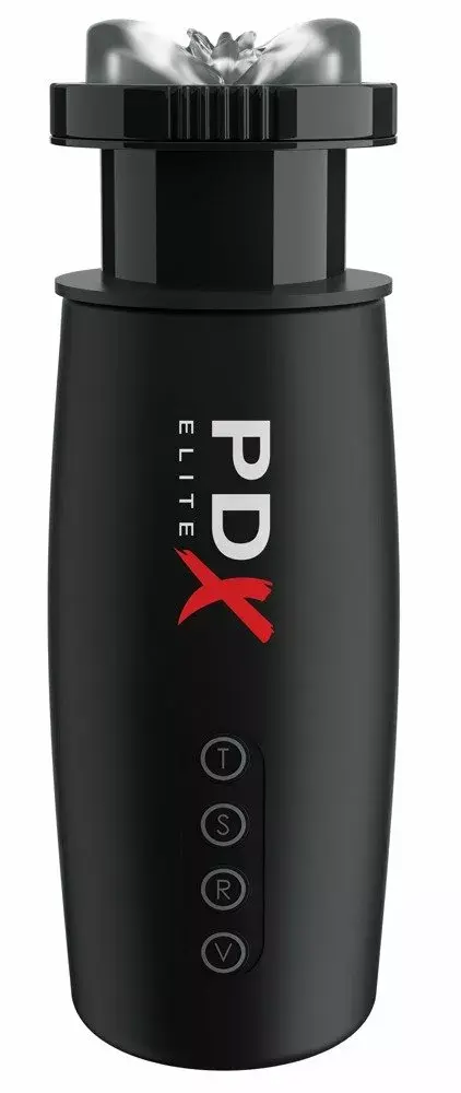 Masturbator Pipedream Silicone Black — 2 speeds, vibration, suction Photo 4