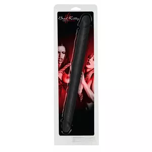 Dildo double-ended Bad Kitty Double Dong Silicone Black, 40 cm, Ø 2.8–4 cm