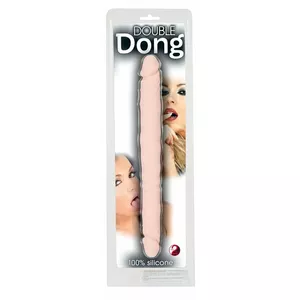 Double dildo you2toys Double Dong silicone, 30.5 cm length, diameters 2.3 & 3.3 cm, pink