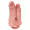 Double dildo King Cock Silicone Black — 21 cm Photo 3