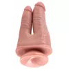 Double dildo King Cock Silicone Black — 21 cm Photo 5