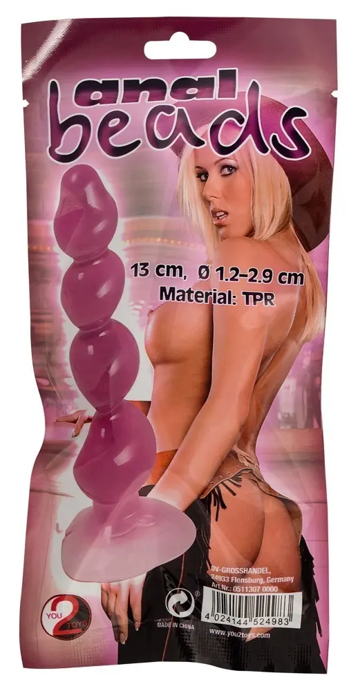 Anālās pērlītes you2toys Silicone Black —
