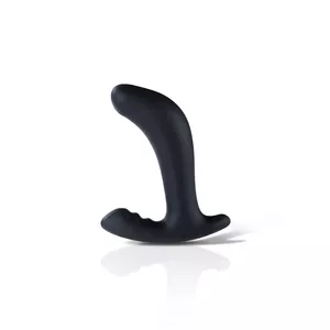 Prostatas masāžas ierīce Mystim Twisting Tom — silikons, 14 cm garums, Ø 3,7 cm, četru poli e-stim