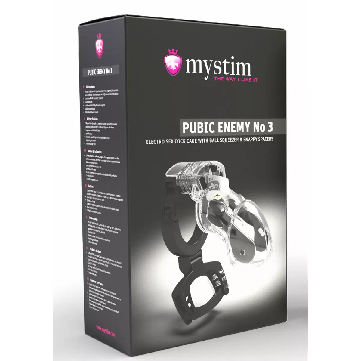 Mystim Pubic Enemy No 3 — клетка для члена с E-stim Photo 2