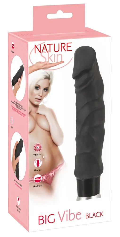 Vibrators Nature Skin Big Vibe Black