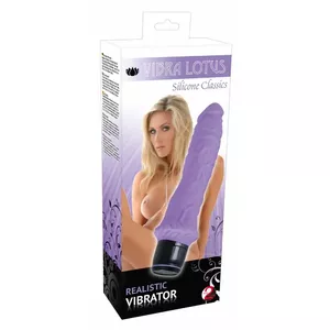 Вибратор you2toys Vibra Lotus Lila силиконовый, длина 25 см, введение 22 см, Ø 3.5–4.5 см, 7 уровней вибрации