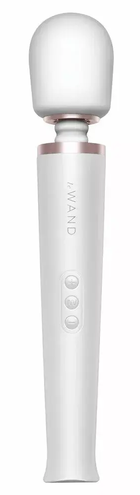 le wand Pearl White rechargeable wand massager 34 cm Photo 2