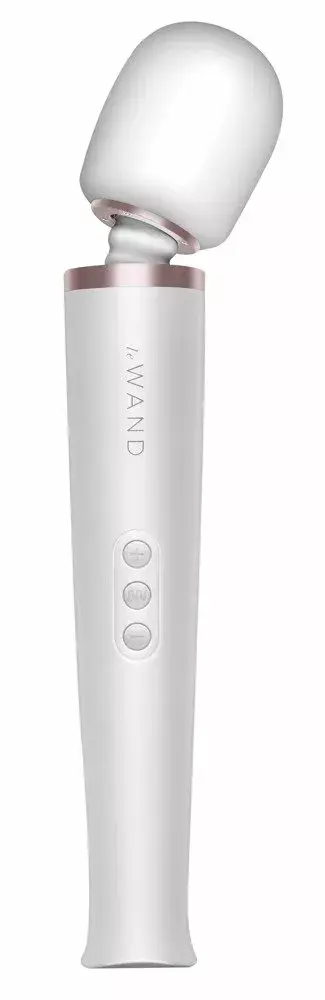 le wand Pearl White rechargeable wand massager 34 cm Photo 3