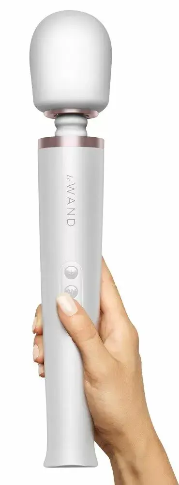 le wand Pearl White rechargeable wand massager 34 cm Photo 4