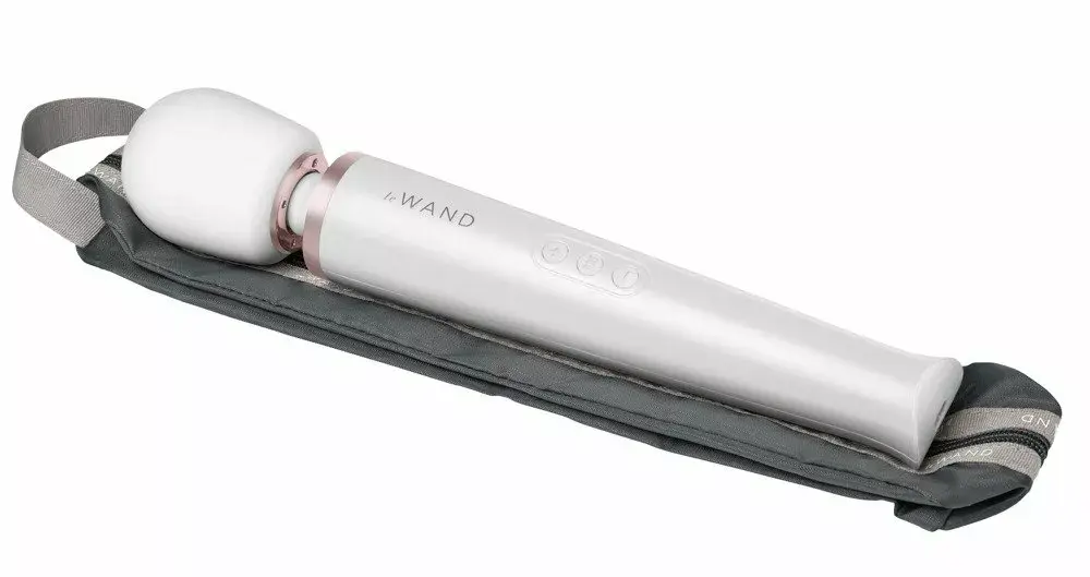 le wand Pearl White rechargeable wand massager 34 cm Photo 7