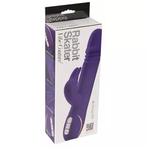 Vibrators Vibe Couture Silicone Purple — truša vibrators, uzlādējams, ūdensizturīgs, 23 cm garums, 13 cm ievade, Ø 3.7 cm, 7 režīmi, 3 ātrumi