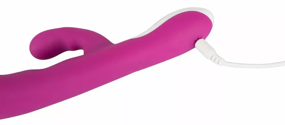 Вибратор Javida Silicone Pink — двухмоторный 22 см Photo 7