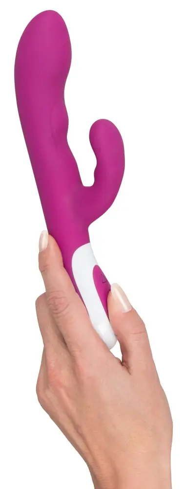 Вибратор Javida Silicone Pink — двухмоторный 22 см Photo 5