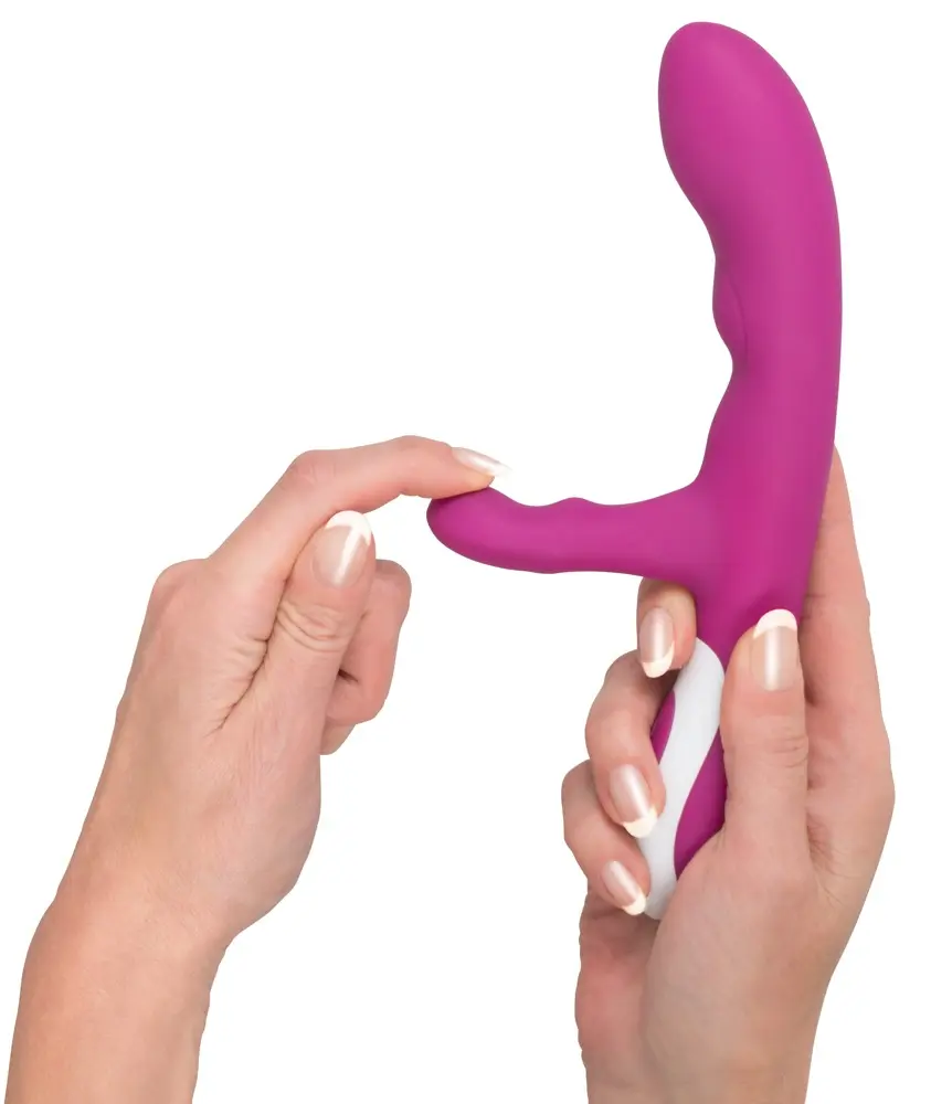 Вибратор Javida Silicone Pink — двухмоторный 22 см Photo 6