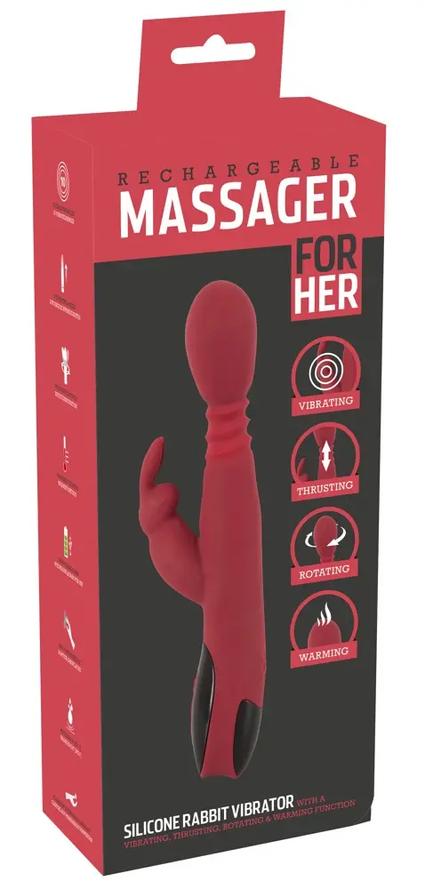 Trusīša vibrators you2toys Silicone Rabbit Pink
