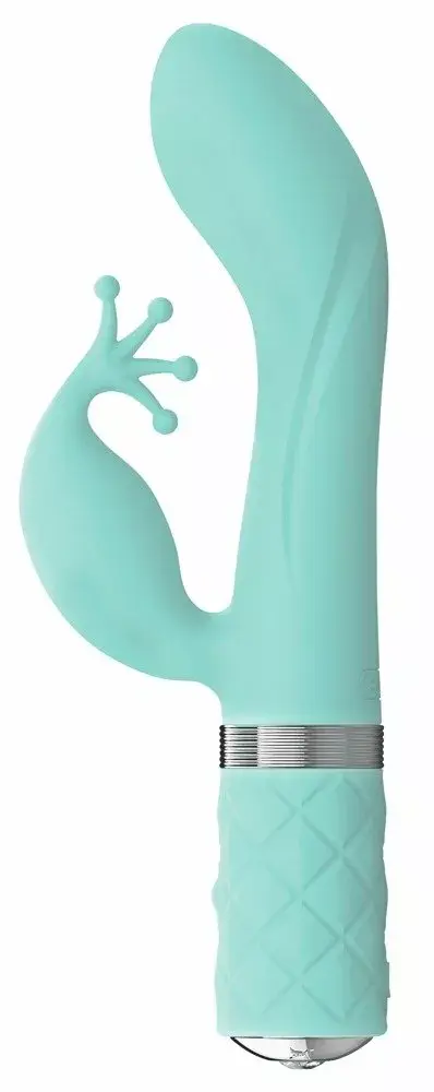 Кролик-вибратор Pillow Talk Silicone Teal — 2 мотора Photo 2