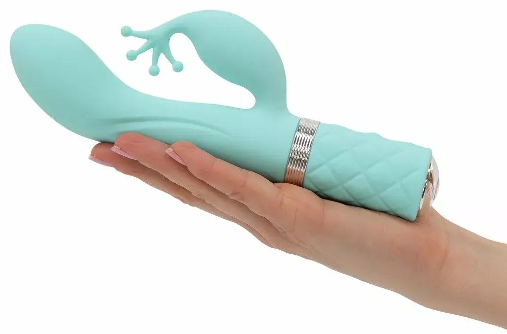 Кролик-вибратор Pillow Talk Silicone Teal — 2 мотора Photo 4