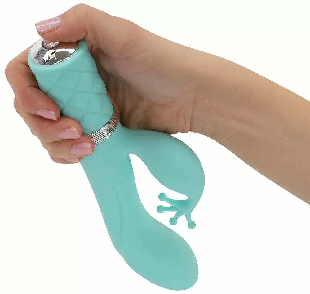 Кролик-вибратор Pillow Talk Silicone Teal — 2 мотора Photo 5
