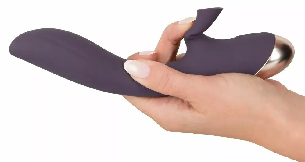 Вибратор Javida Silicone Purple — сасание и G‑точка Photo 6