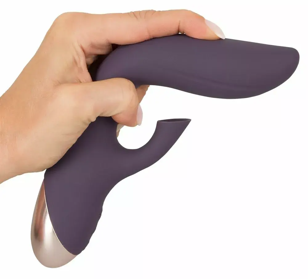 Вибратор Javida Silicone Purple — сасание и G‑точка Photo 7