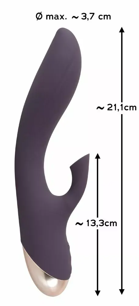 Вибратор Javida Silicone Purple — сасание и G‑точка Photo 10