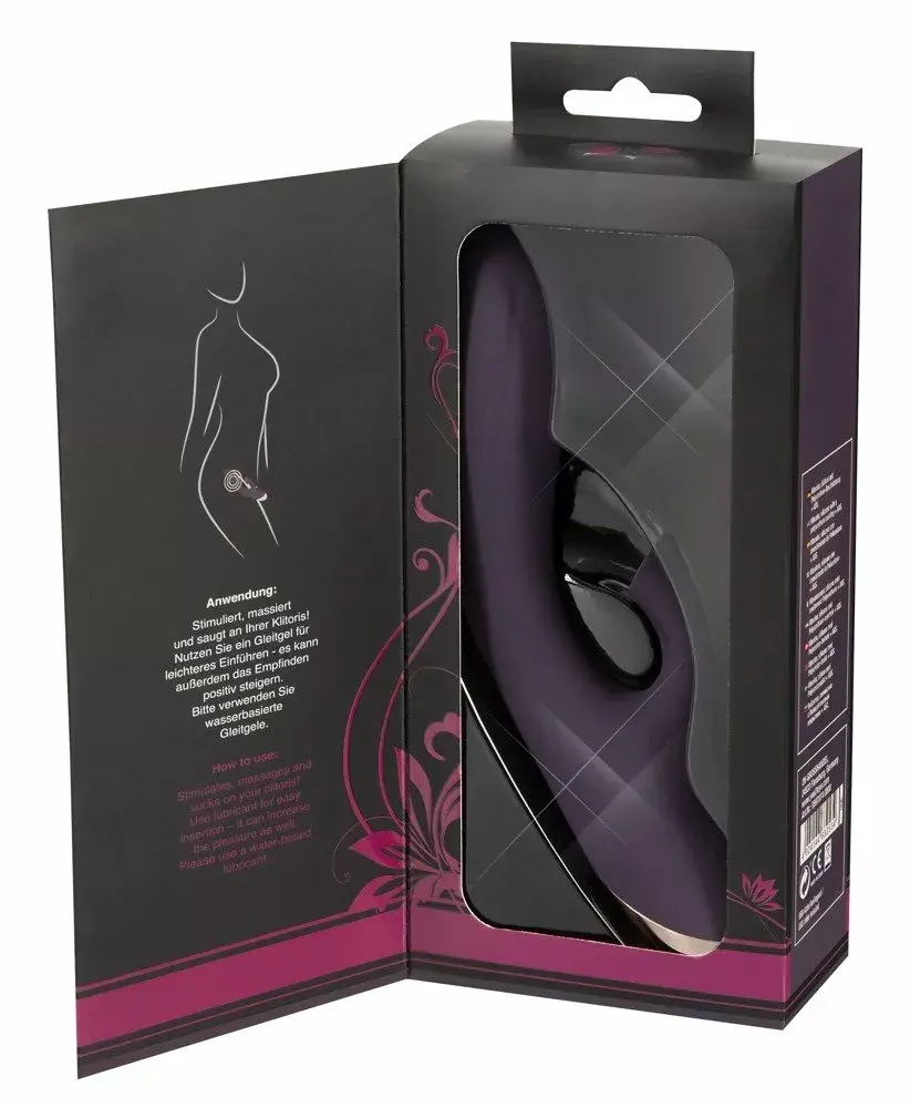 Вибратор Javida Silicone Purple — сасание и G‑точка Photo 11