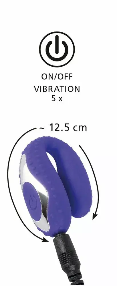 you2toys Silicone Purple — orālais klipa vibrators Photo 8