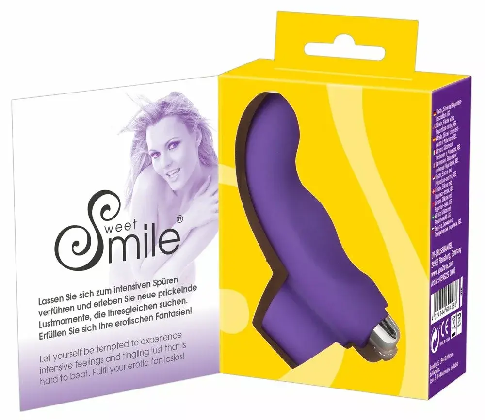 Пальчиковый вибратор Sweet Smile — силиконовый розовый Photo 7