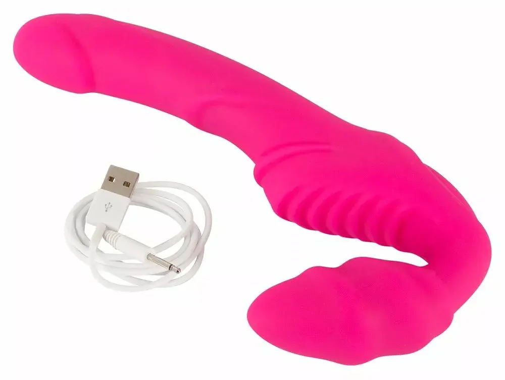Strapless strap-on vibrator you2toys Silicone Black Photo 6