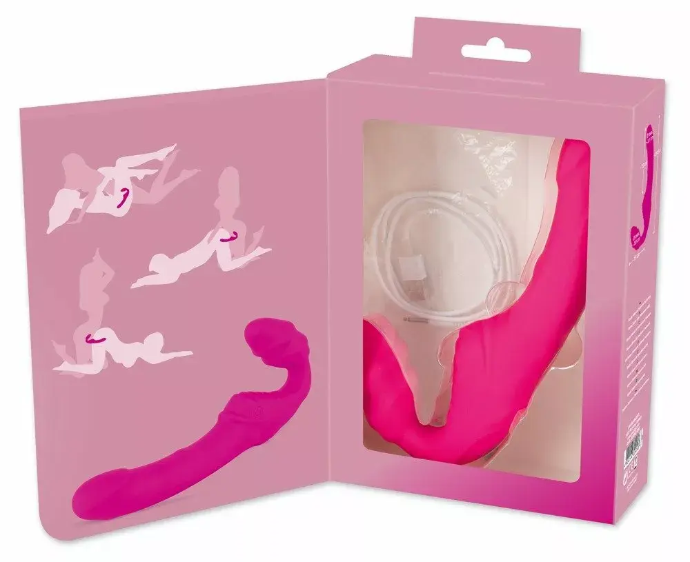 Strapless strap-on vibrator you2toys Silicone Black Photo 8