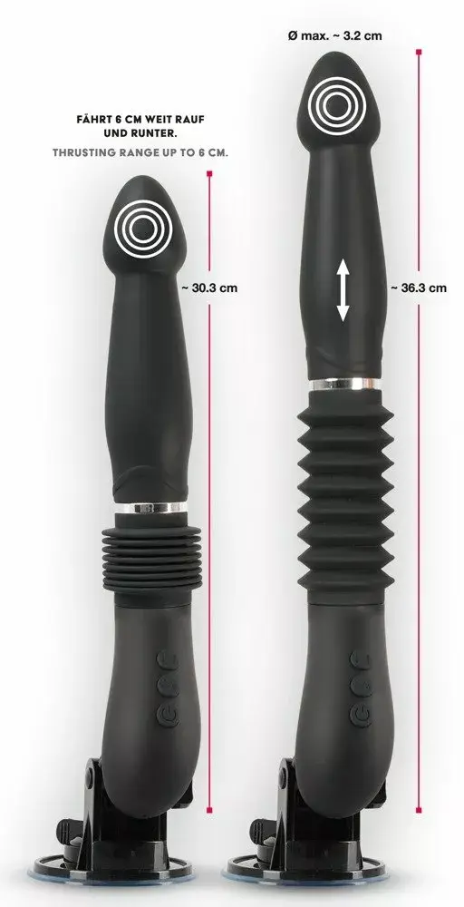 Вибратор you2toys Silicone Black — толчки и вибрация Photo 13