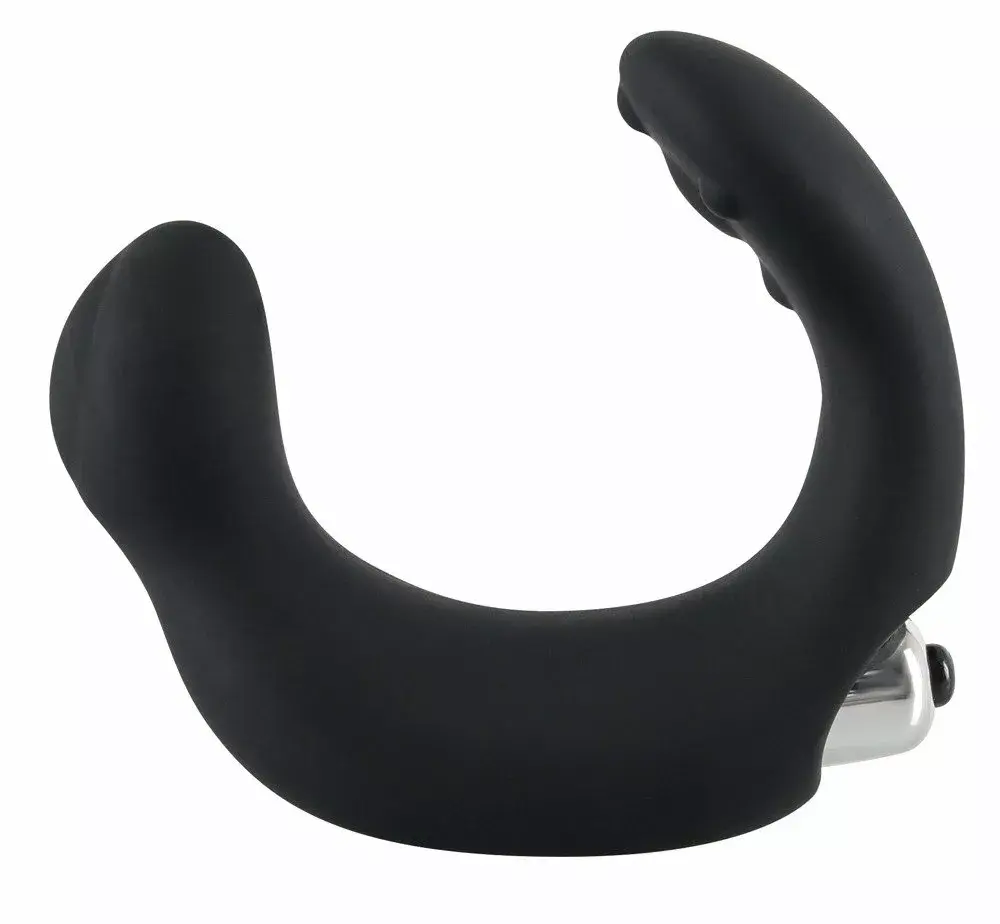 Rebel Silicone Black массажёр простаты — 20 см C-образный Photo 3