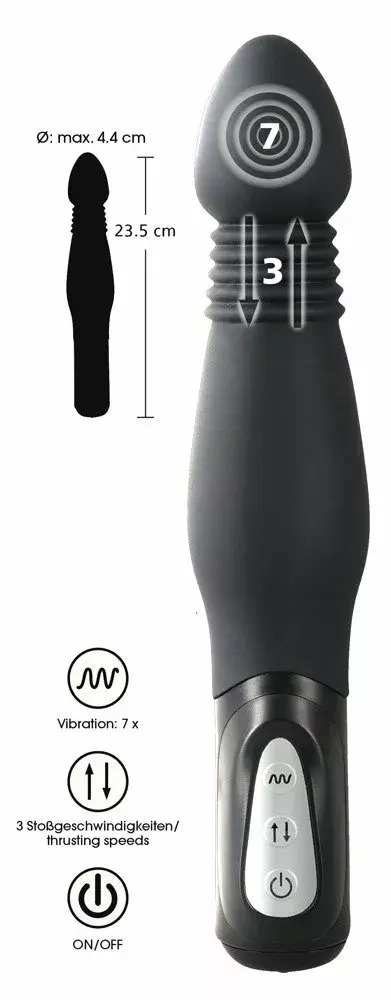 Anal vibrator you2toys Silicone Black Photo 7