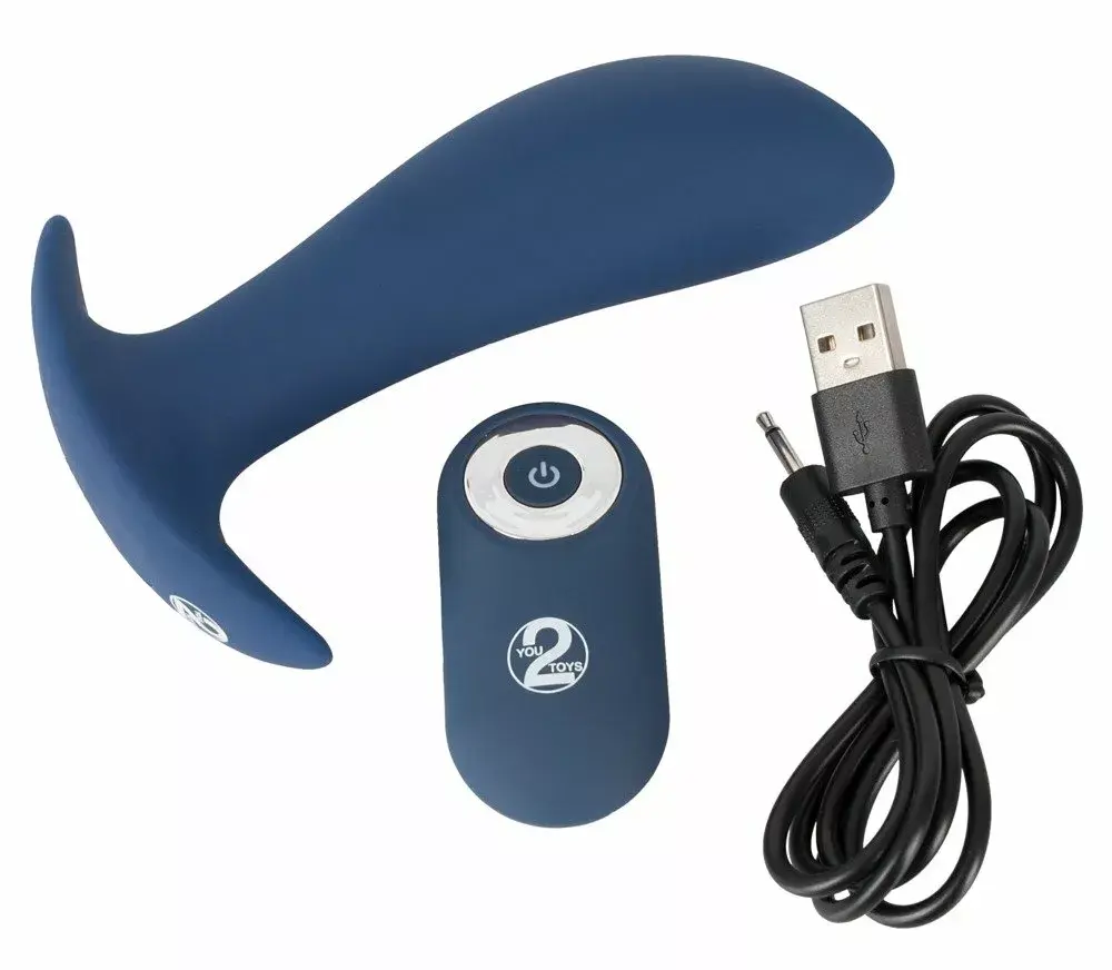 you2toys Silicone Black вибрирующая анальная пробка 12 см Photo 8