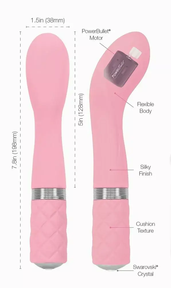 Vibrators pillow talk Sassy Pink — silikons, 20 cm Photo 6
