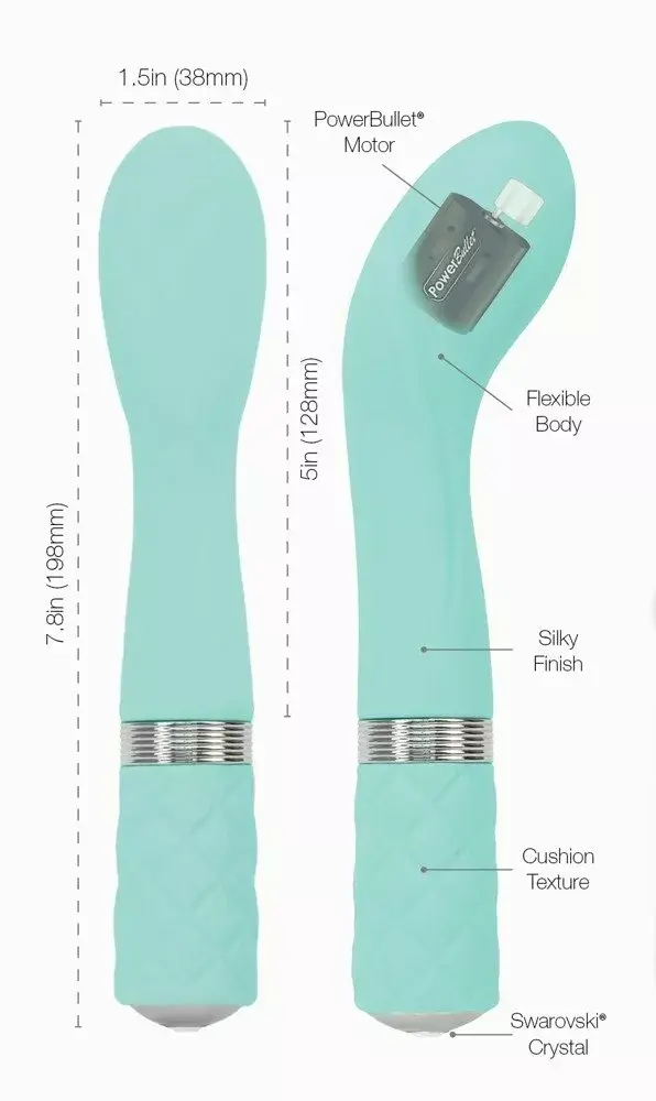 Pillow Talk Sassy vibrators — silikons, 20 cm Photo 6