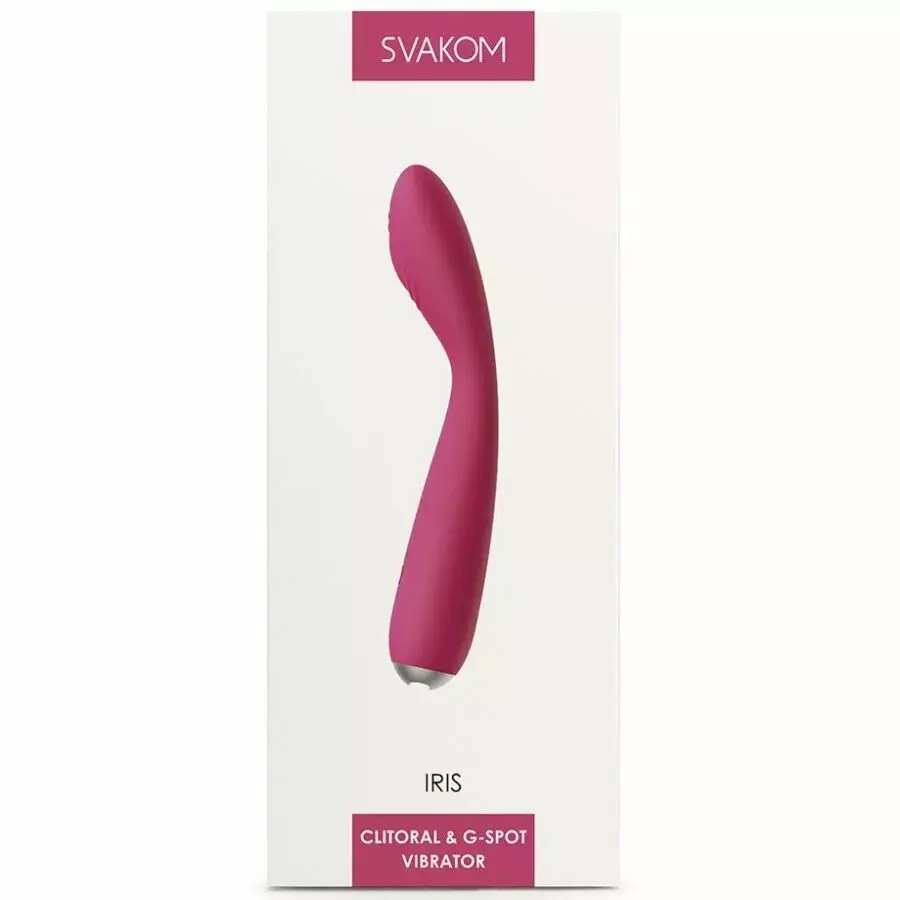 Вибратор Svakom Iris — G-точка и клитор, 18 см Photo 8