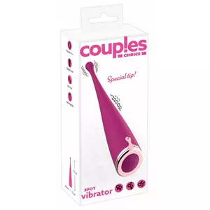Couples Choice Spot Vibrator Silicone Purple — 17.5 cm length, Ø 1–3.3 cm, 10 vibration modes, USB rechargeable