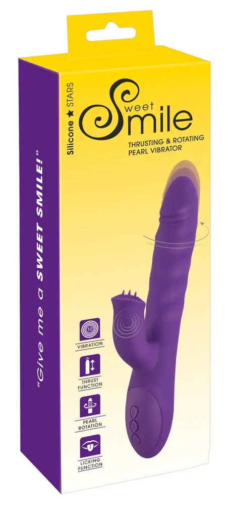 Klājvibrators Sweet Smile silikona violets —