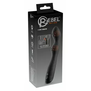 Anal vibrator Rebel Silicone Black — 23.5 cm total, 18 cm insertion, Ø 3.6 cm, 7 modes, silicone/PU/ABS